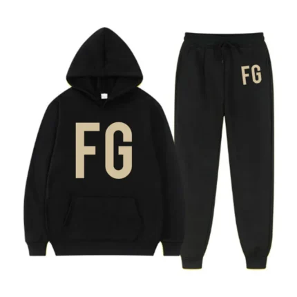 Essentials FG Logo Tracksuit – Black