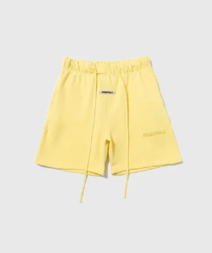 Fear of God Essentials Logo Shorts Yellow