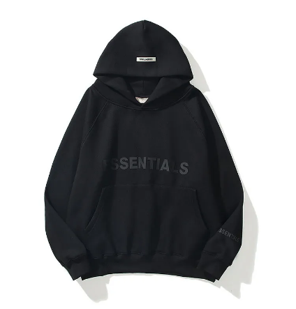 Black Essentials Hoodie fashion Men