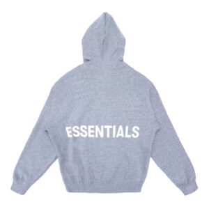 Fear of God Essentials Graphic Pullover Hoodie – Grey