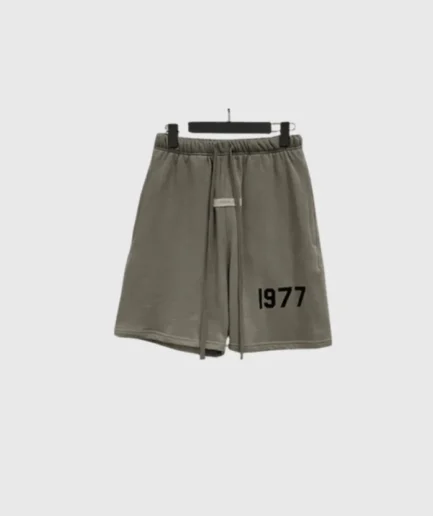 Fear of God Essentials 1977 Logo Shorts Dark Grey