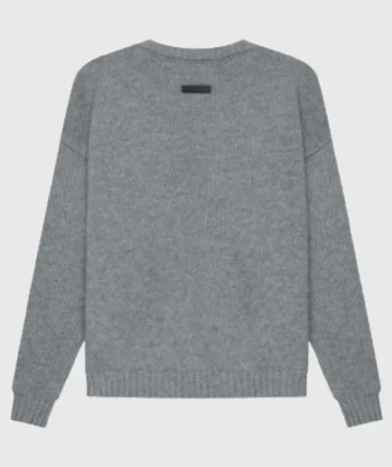 Essentials Overlapped Gray Sweatshirt