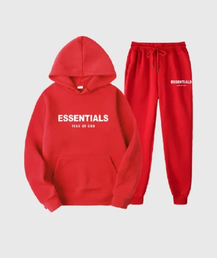 Essentials Fear of God Tracksuits Red